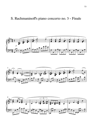 S. Rachmanino? piano concerto no. 3 - theme from Finale (arr. Dimitris Stamatelatos)