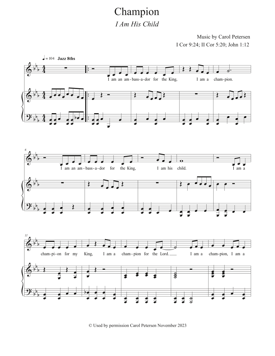 Champion (I Am His Child)