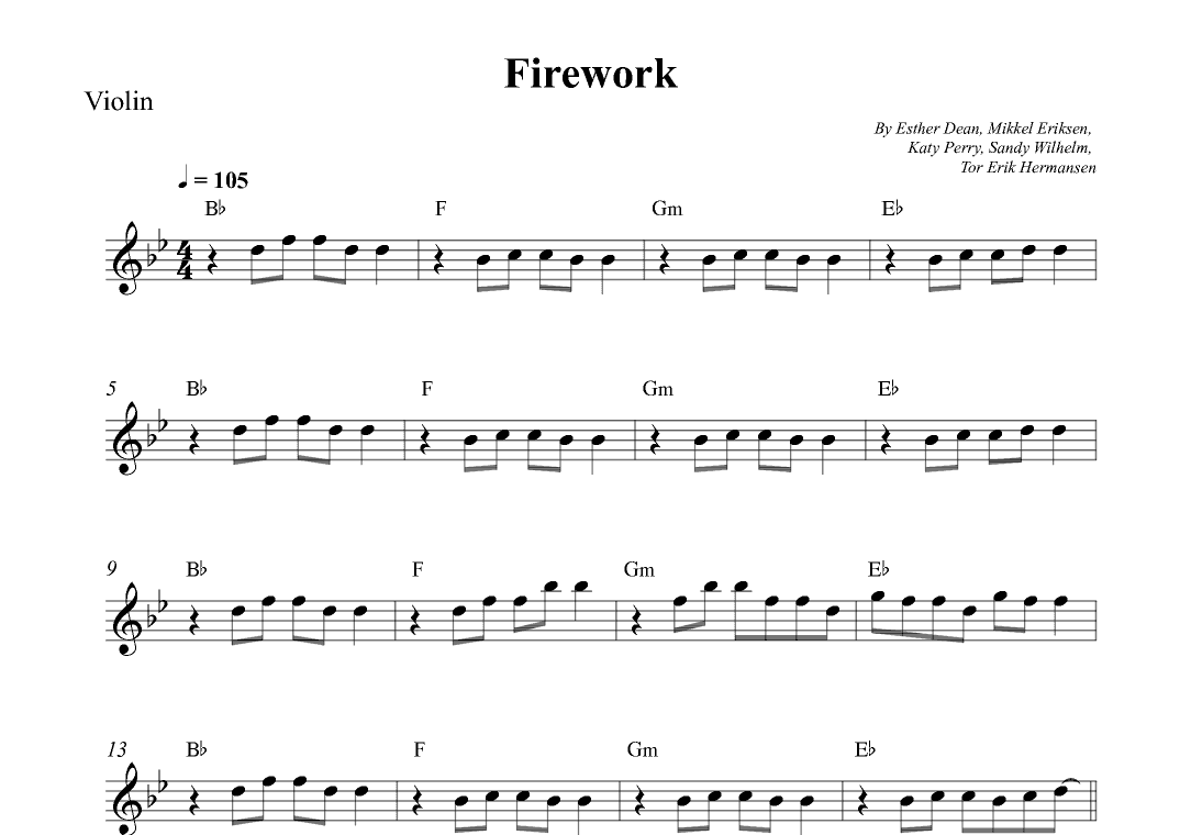 Firework (arr. Wesley S. SIlva)