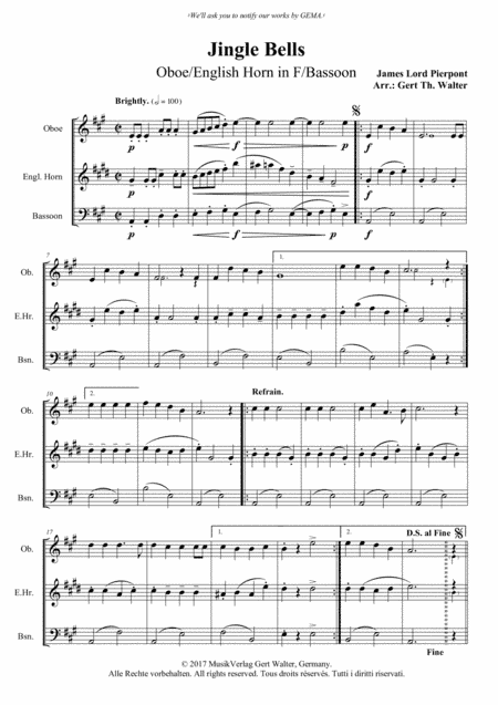 Jingle Bells (arr. Gert Th. Walter)