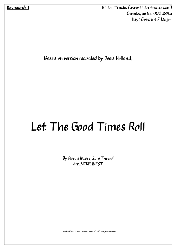 Let The Good Times Roll (arr. Michael Storeton-West)
