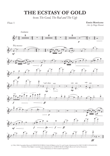 The Ecstasy Of Gold from THE GOOD, THE BAD AND THE UGLY (arr. Diego Marani)