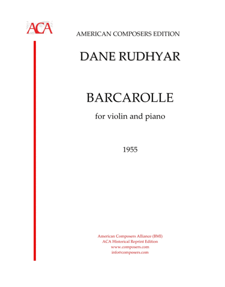 [Rudhyar] Barcarolle