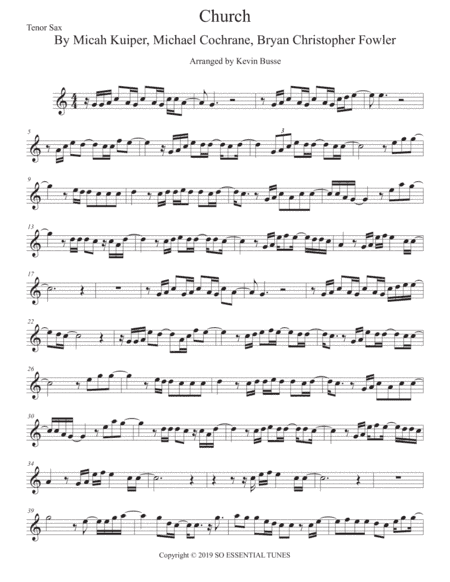 Church (take Me Back) (arr. Kevin Busse)