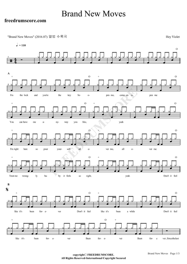 Brand New Moves (arr. COPYDRUM)