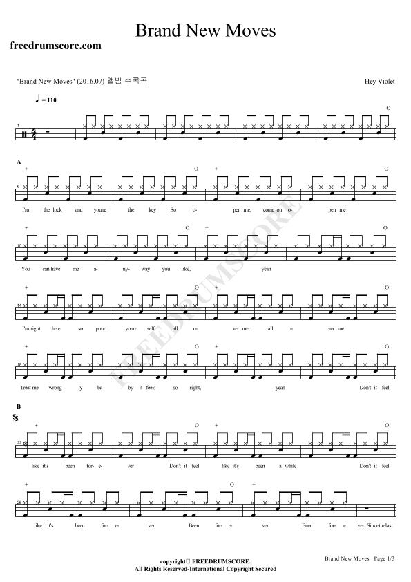 Brand New Moves (arr. COPYDRUM)