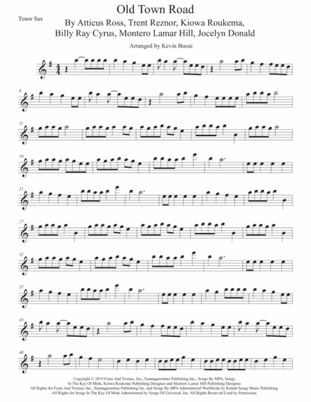 Old Town Road (remix) (arr. Kevin Busse)