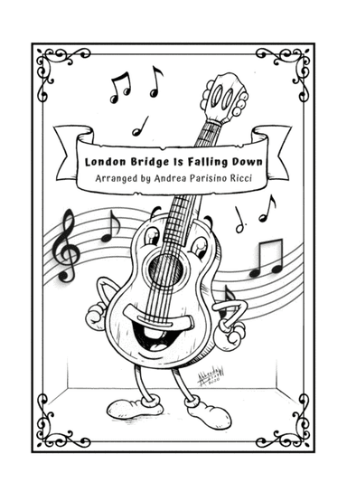 London Bridge is Falling Down - Easy Guitar Fingerstyle Song (arr. Andrea Parisino Ricci)