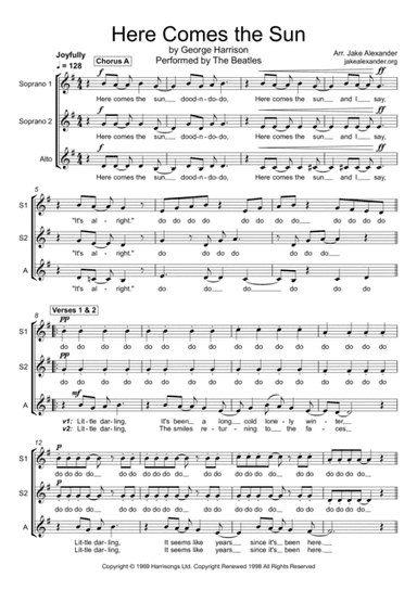 Here Comes The Sun (arr. Jake Alexander)