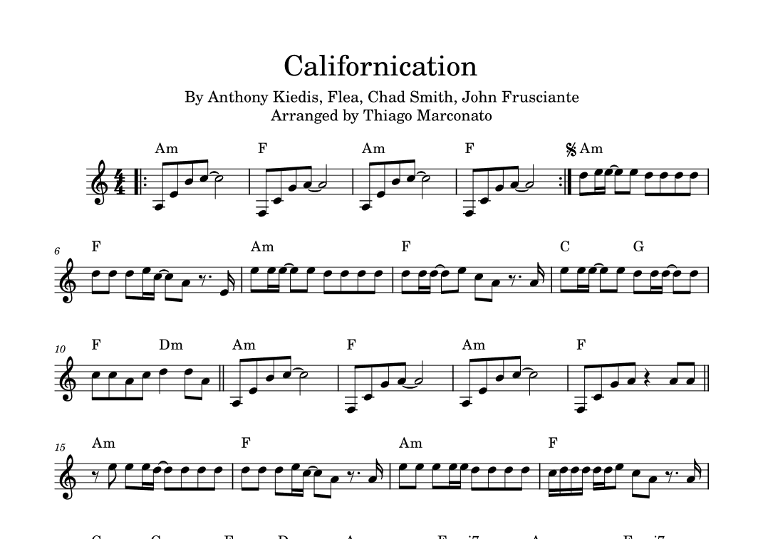 Californication (arr. Thiago Marconato)