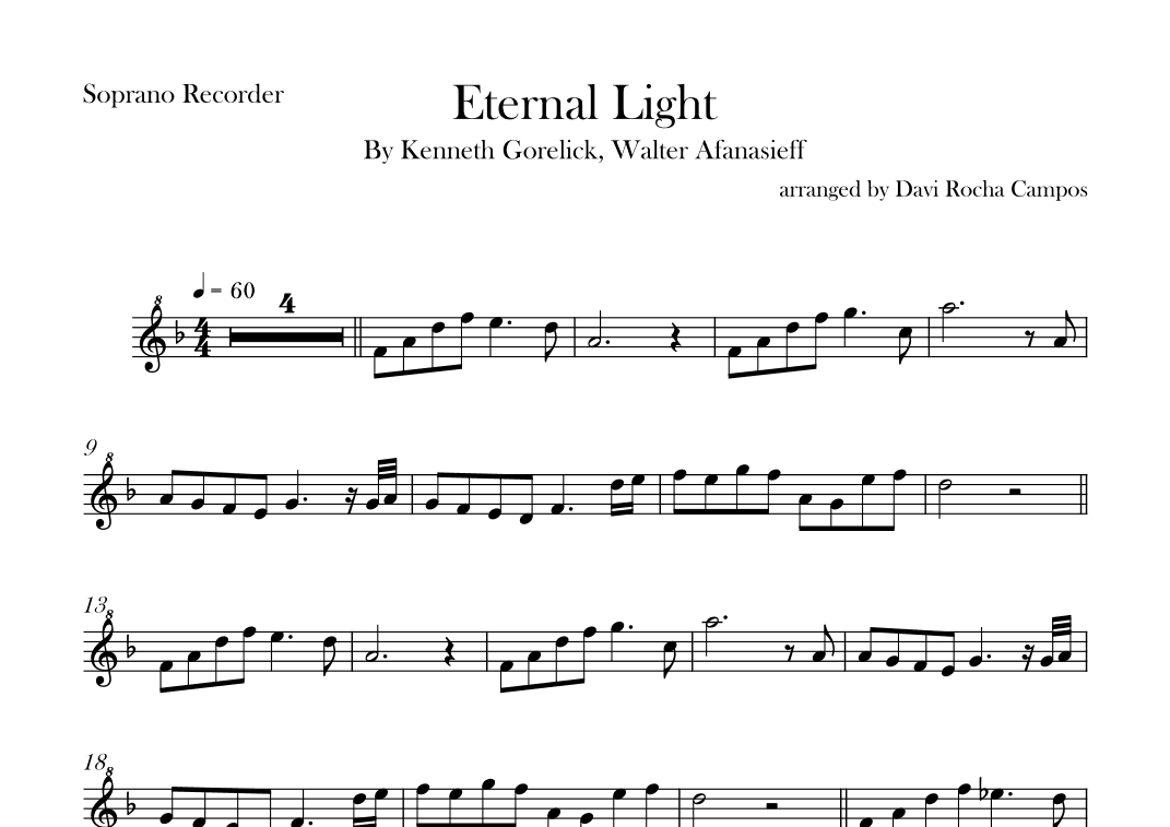 Eternal Light (arr. Davi Rocha Campos)
