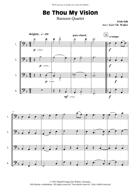Be Thou My Vision (arr. Gert Th. Walter)