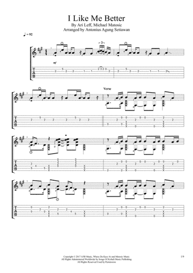 I Like Me Better (arr. Antonius Agung Setiawan)