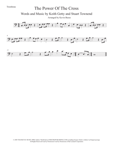 The Power Of The Cross (Oh To See The Dawn) (arr. Kevin Busse)