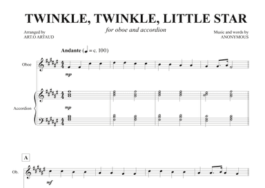 Twinkle Twinkle Little Star (arr. Art.o Artaud)