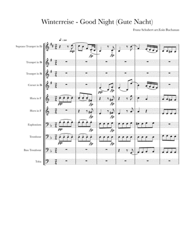 Good Night arr for 10 piece brass (arr. Eoin Buchanan)