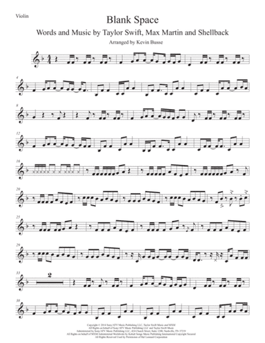 Blank Space (arr. Kevin Busse)