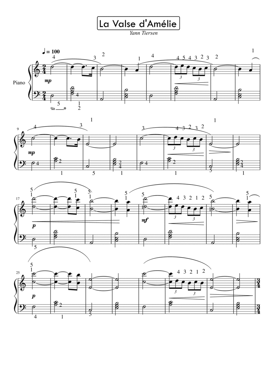 La Valse d'Amélie