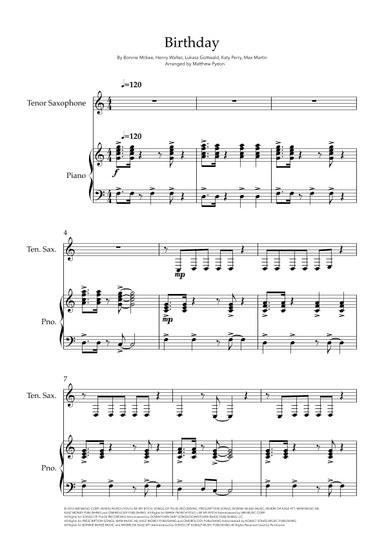 Birthday (arr. Matthew pyeon)