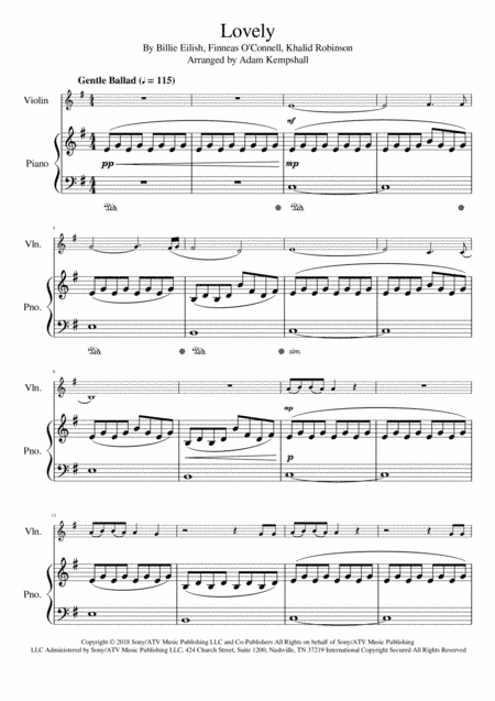 Lovely (arr. Adam Kempshall)