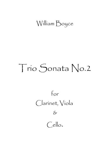 Trio Sonata No.2 (arr. Spence Bundy)