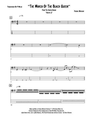 The March Of The Black Queen (arr. P Welsh)