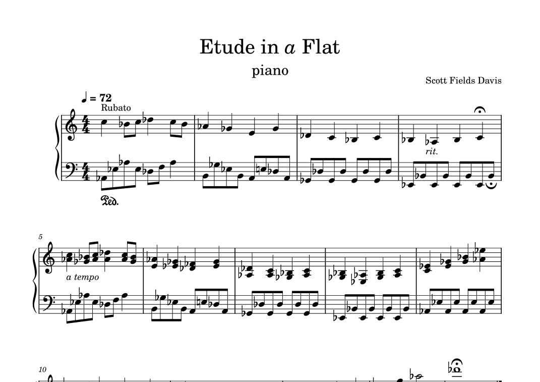 Etude in a Flat