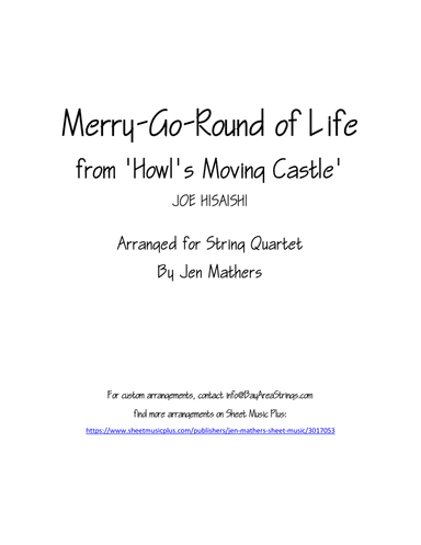 Merry-go-round Of Life (arr. Jen Mathers)