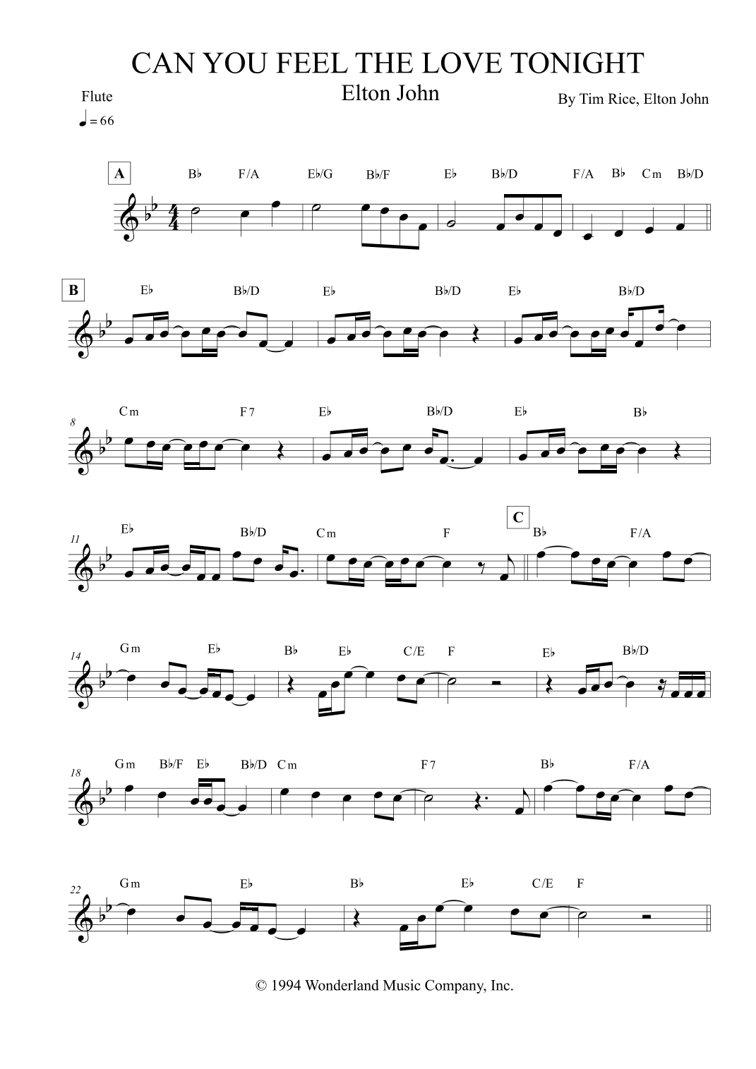 Can You Feel The Love Tonight (arr. Leo Silva)
