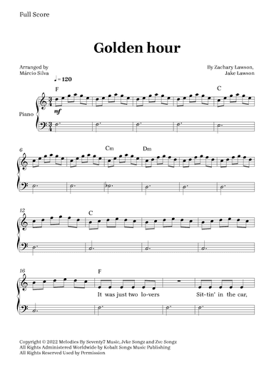 Golden Hour (arr. Márcio Silva)