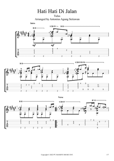 Hati-hati Di Jalan (arr. Antonius Agung Setiawan)