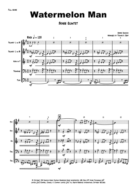 Watermelon Man (arr. Thomas H. Graf)