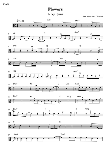 Flowers (arr. Veridiana Oliveira)