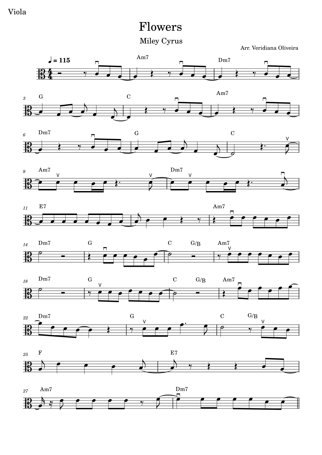 Flowers (arr. Veridiana Oliveira)