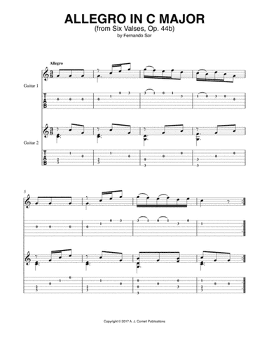 Allegro in C Major (Op. 44b, No. 1) (arr. Mark Phillips)