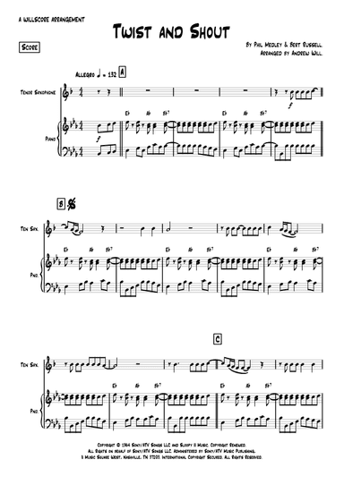 Twist And Shout (arr. Andrew Will)