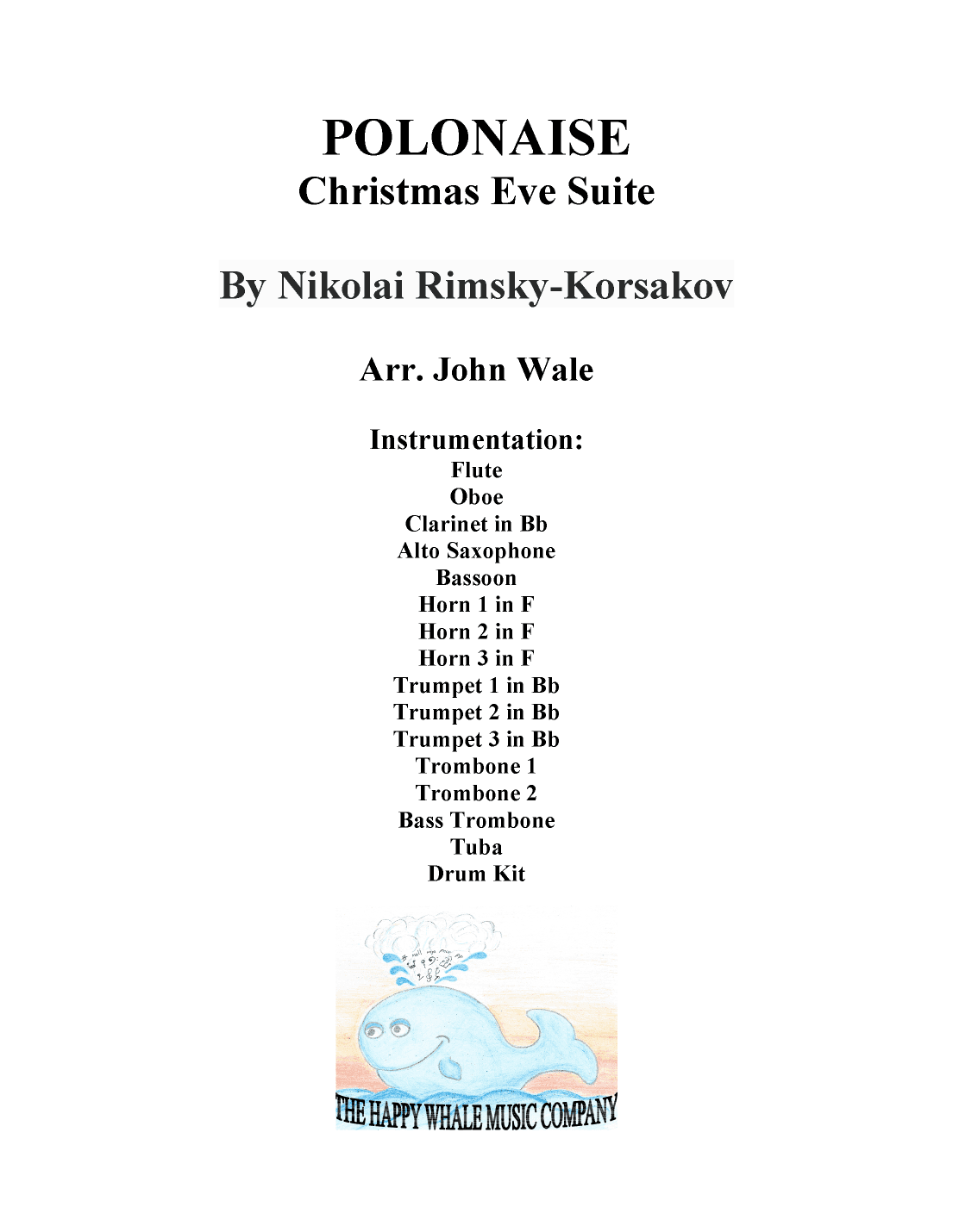 Polonaise: Christmas Eve Suite (arr. John Wale)