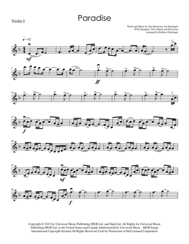 Paradise (arr. Kathryn Griesinger)