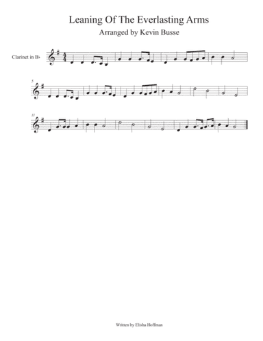 Leaning Of The Everlasting Arms - Clarinet (arr. Kevin Busse)