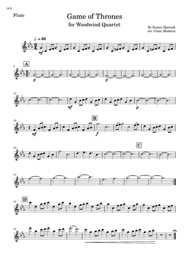 Game Of Thrones (arr. César Madeira)