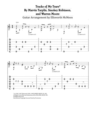 The Tracks Of My Tears (arr. Ellsworth McMeen)