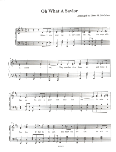 Oh What A Savior (arr. Diane M. McGahee)
