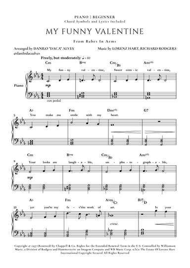 My Funny Valentine (arr. Danilo "Daca" Alves)