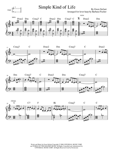 Simple Kind Of Life (arr. Barbara Fischer)