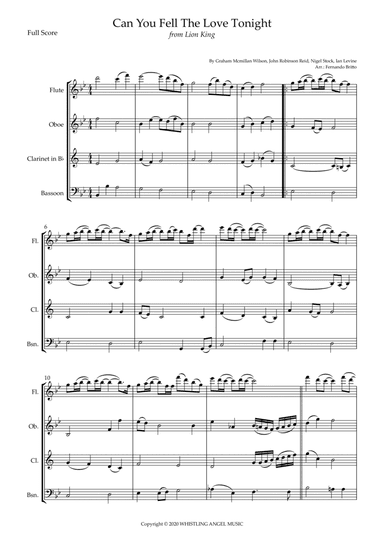 Can You Feel The Love Tonight (arr. Minhas Partituras)