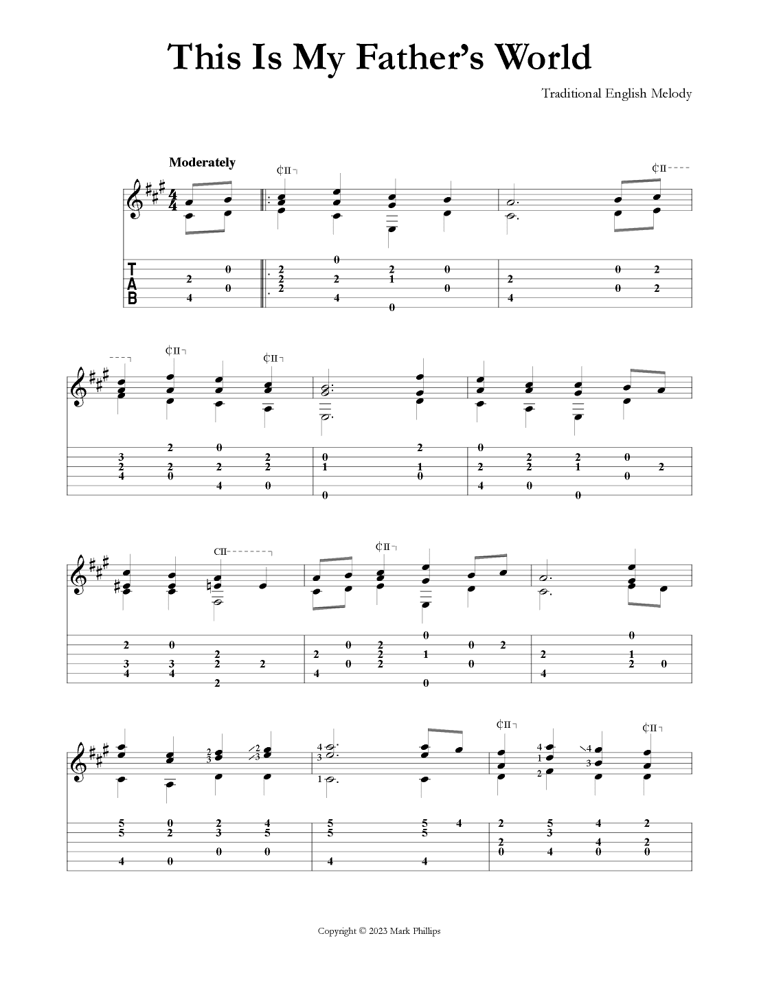This Is My Father's World (arr. Mark Phillips)