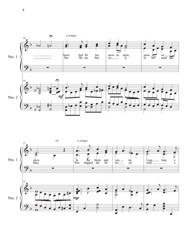In the Bleak Mid Winter  Choral Setting (arr. Gene Roberson)