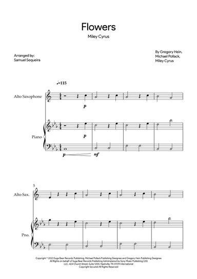 Flowers (arr. Samuel Sequeira)