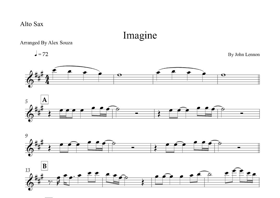 Imagine (arr. Alex Souza)