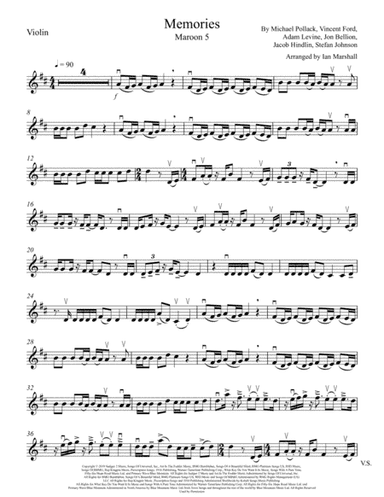 Memories (arr. Ian Marshall)